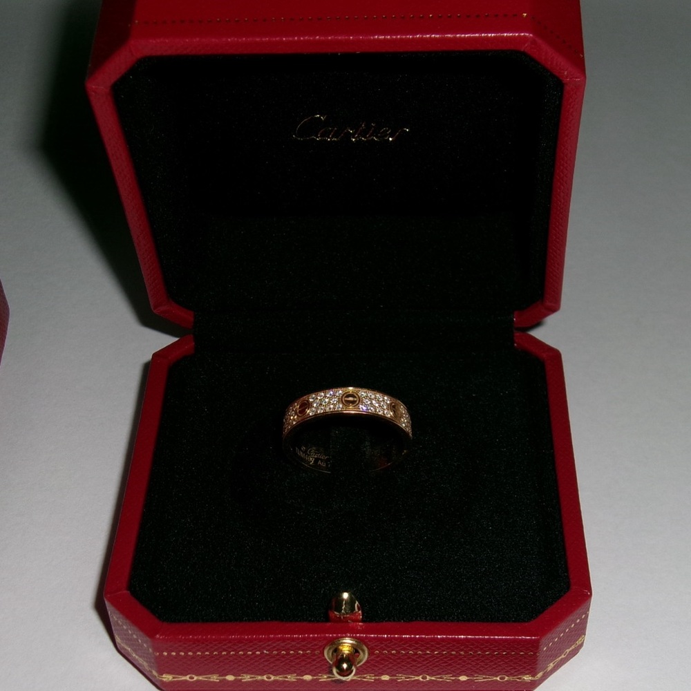Cartier Love Ring, Paved